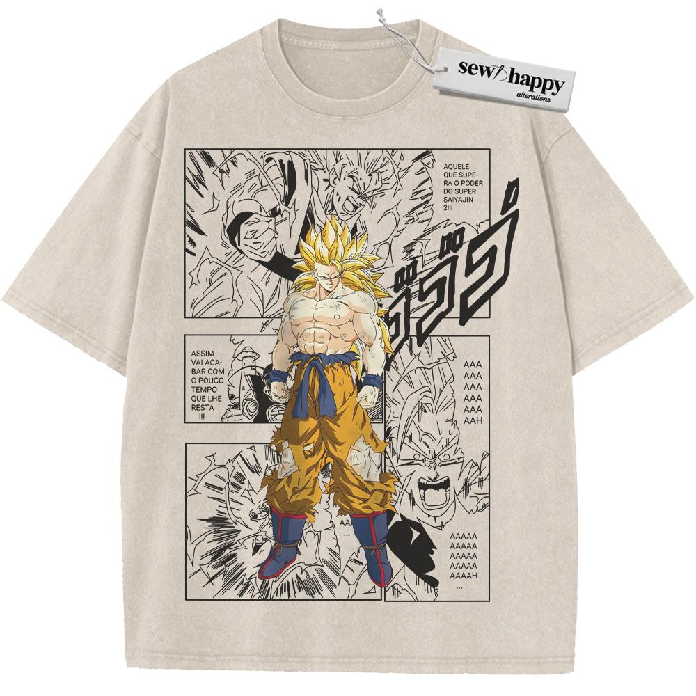 Wash Tee Son Goku Shirt, Dragon Ball Shirt, DBZ Shirt, Anime Shirt, Vintage Tee Wash Tee Son Goku Shirt, Dragon Ball Shirt, DBZ Shirt, Anime Shirt, Vintage Tee - Image 1