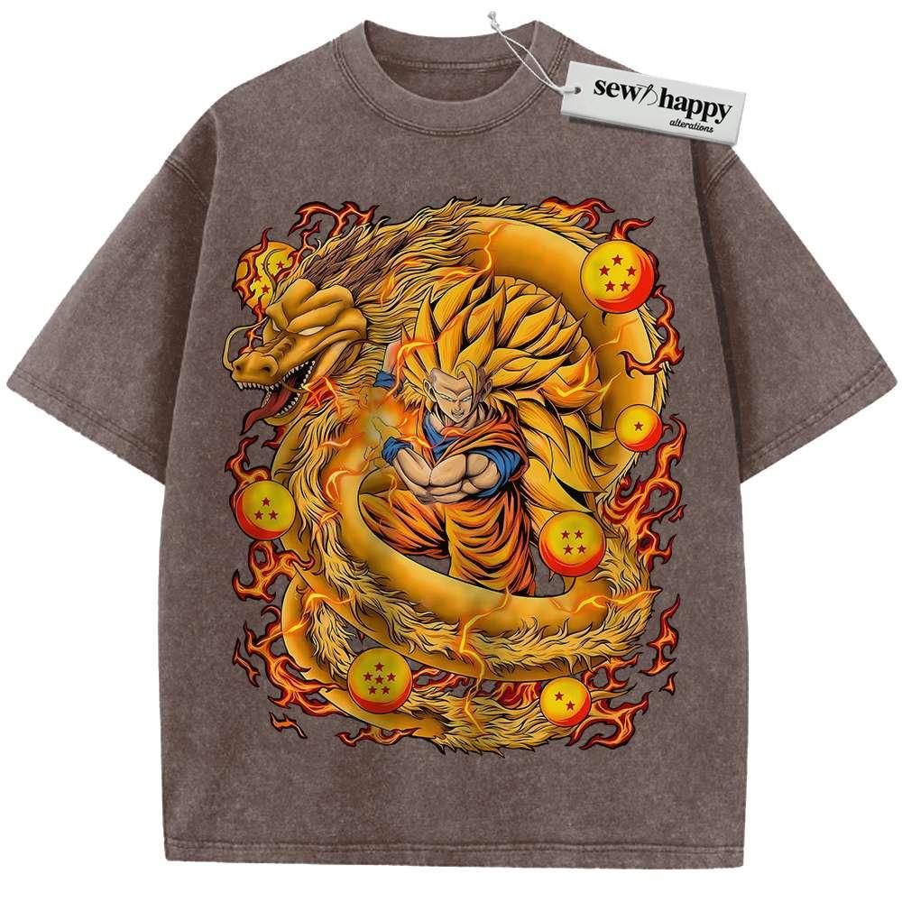 Wash Tee Son Goku Shirt, Dragon Ball Z Shirt, DBZ Shirt, Anime Shirt, Vintage Tee Wash Tee Son Goku Shirt, Dragon Ball Z Shirt, DBZ Shirt, Anime Shirt, Vintage Tee - Image 1