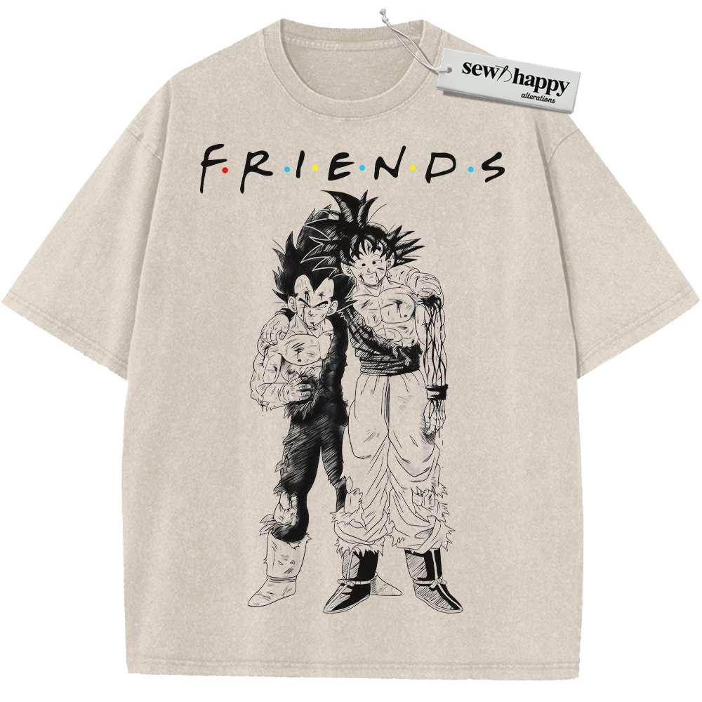 Wash Tee Son Goku Shirt, Vegeta Shirt, Dragon Ball Z Shirt, Anime Shirt, Vintage Tee