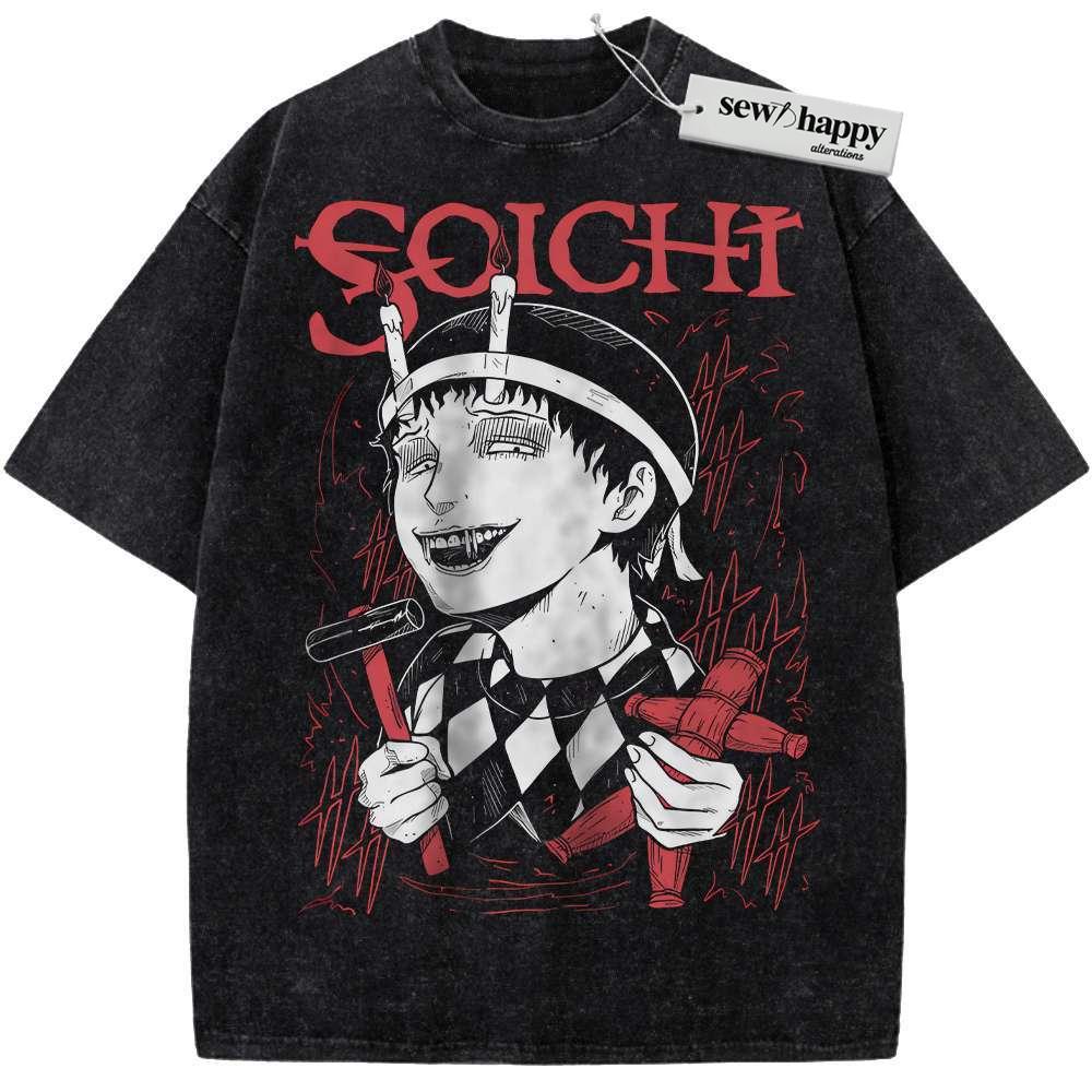 Wash Tee Souichi Tsujii Shirt, Junji Ito Collection Shirt, Anime Shirt, Vintage Tee