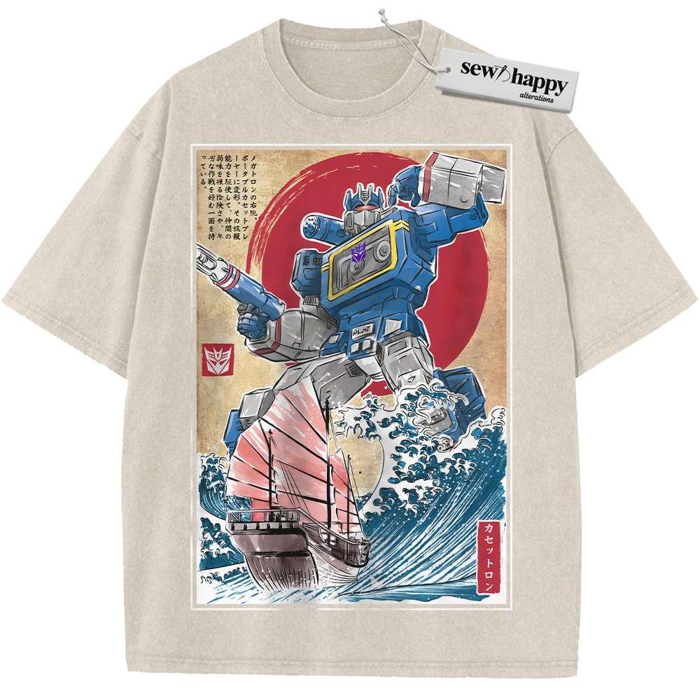 Wash Tee Soundwave Shirt, Transformers Shirt, Movie Shirt, Vintage T-Shirt