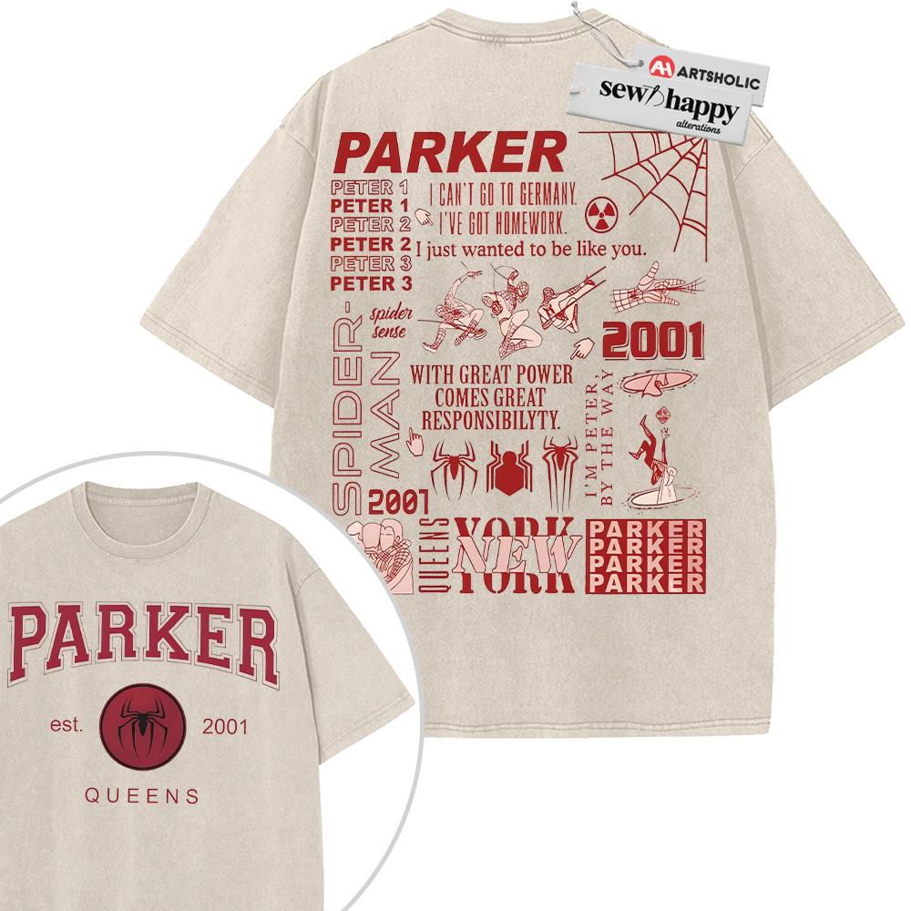 Wash Tee Spider Man Shirt, Marvel Comics Shirt, Vintage T-Shirt 2-Sided