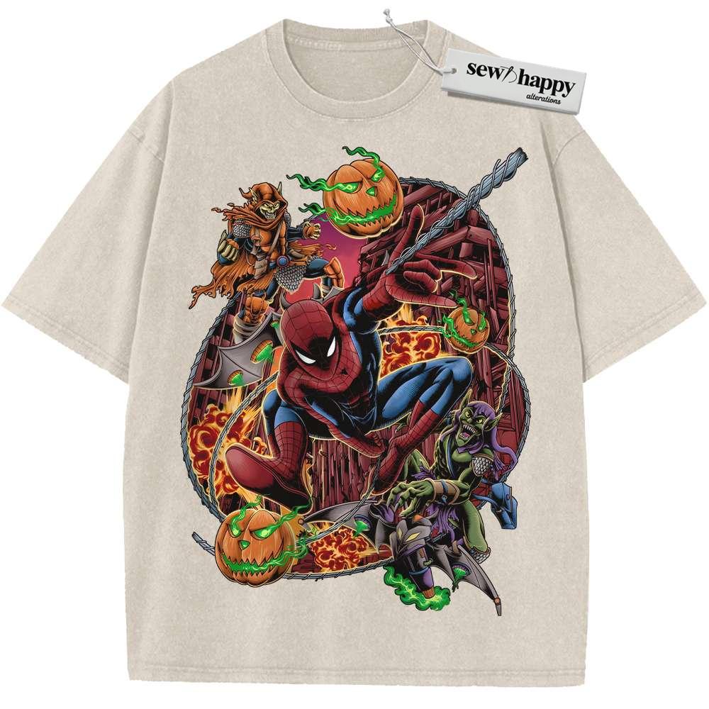 Wash Tee Spider-Man Shirt, Marvel Comics Shirt, Vintage T-Shirt