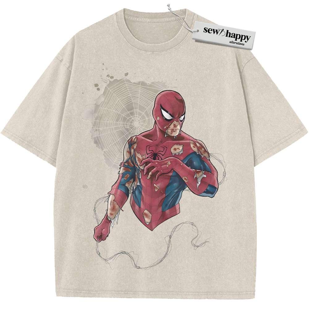 Wash Tee Spider-Man Shirt, Marvel Comics Shirt, Vintage T-Shirt