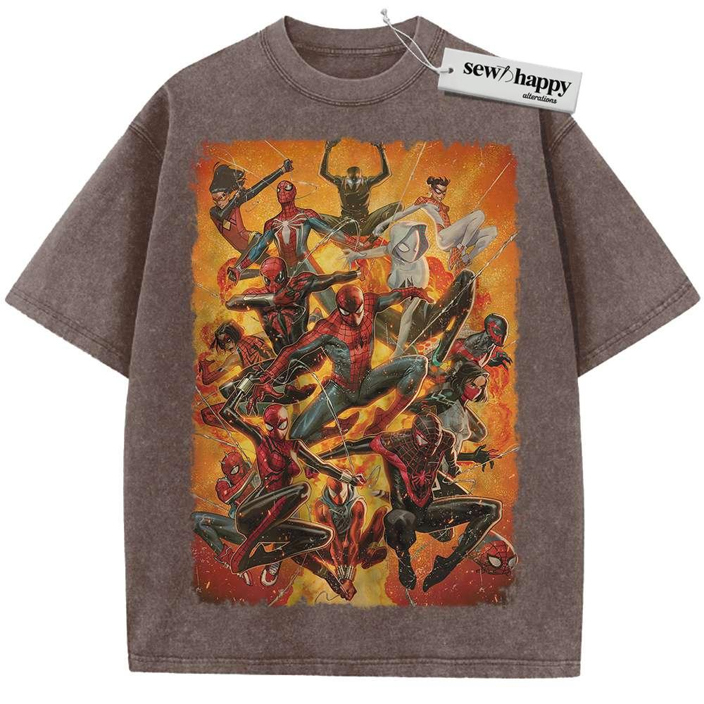 Wash Tee Spider-Man Shirt, Marvel Comics Shirt, Vintage Tee Wash Tee Spider-Man Shirt, Marvel Comics Shirt, Vintage Tee - Image 1
