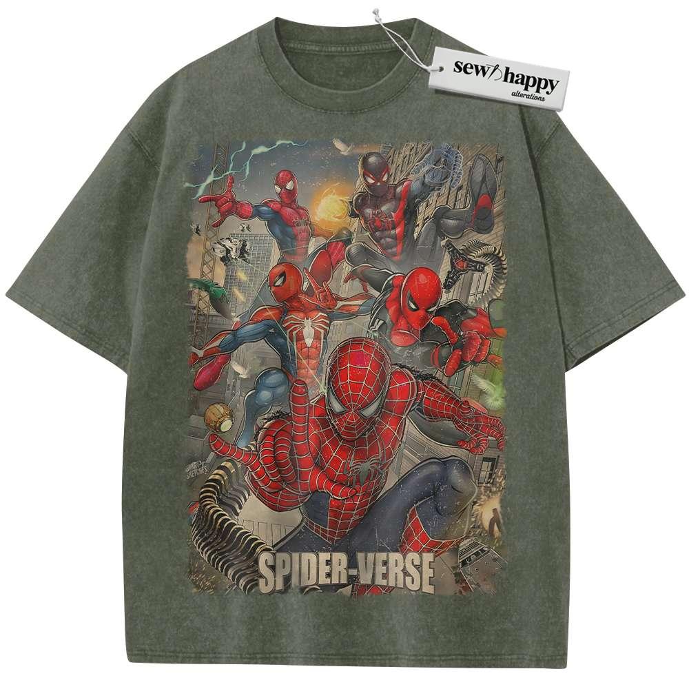 Wash Tee Spider-Man Shirt, Marvel Comics Shirt, Vintage Tee Wash Tee Spider-Man Shirt, Marvel Comics Shirt, Vintage Tee - Image 1