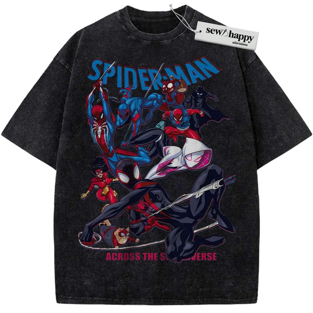 Wash Tee Spider-Man Shirt, Marvel Comics Shirt, Vintage Tee Wash Tee Spider-Man Shirt, Marvel Comics Shirt, Vintage Tee - Image 1