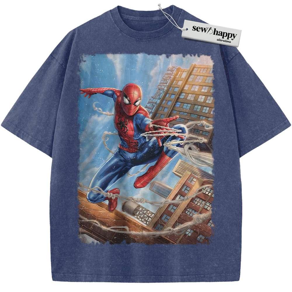 Wash Tee Spider-Man Shirt, Marvel Comics Shirt, Vintage Tee Wash Tee Spider-Man Shirt, Marvel Comics Shirt, Vintage Tee - Image 1