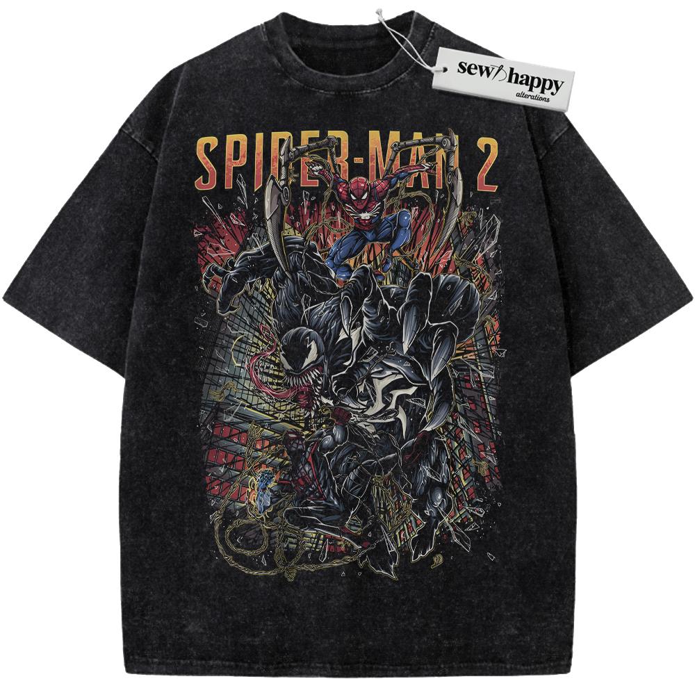 Wash Tee Spider Man Shirt, Venom Shirt, Marvel Comics Shirt, Vintage T-Shirt