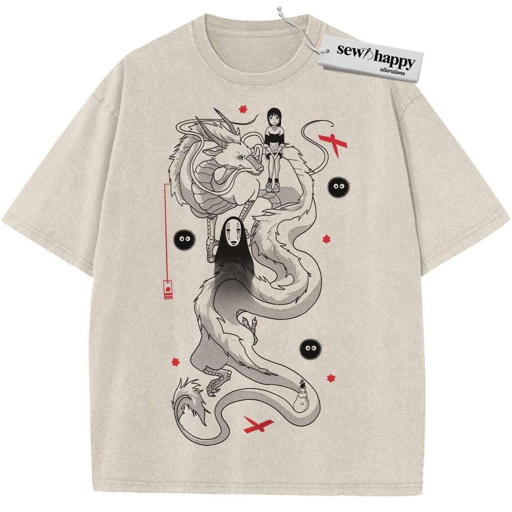 Wash Tee Spirited Away Shirt, Studio Ghibli Shirt, Anime Shirt, Vintage Tee Wash Tee Spirited Away Shirt, Studio Ghibli Shirt, Anime Shirt, Vintage Tee - Image 1