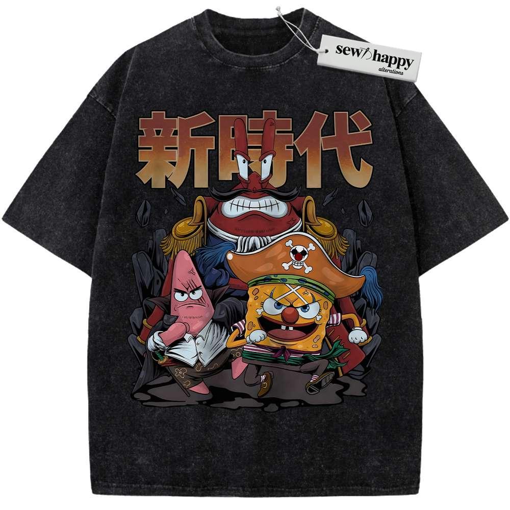 Wash Tee SpongeBob SquarePants Shirt, Animated Shirt, Vintage T-Shirt Wash Tee SpongeBob SquarePants Shirt, Animated Shirt, Vintage T-Shirt - Image 1