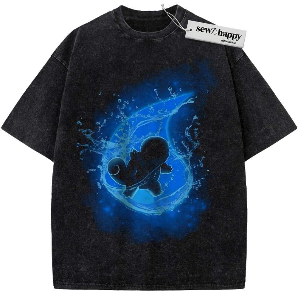 Wash Tee Squirtle Shirt, Pokemon shirt, Anime Shirt, Vintage T-Shirt