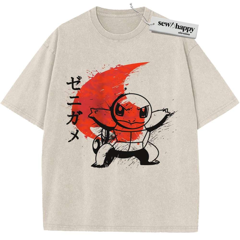 Wash Tee Squirtle Shirt, Pokemon shirt, Anime Shirt, Vintage Tee