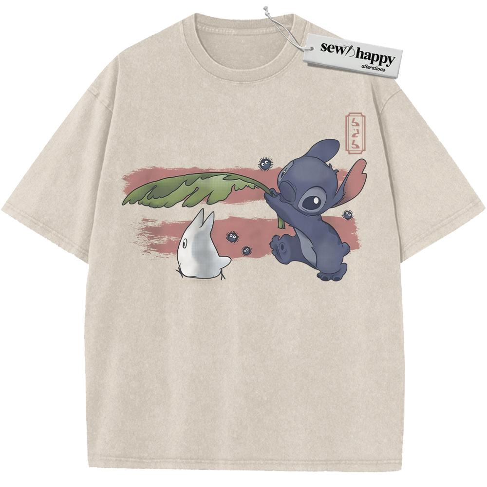 Wash Tee Stitch Shirt, My Neighbor Totoro Shirt, Studio Ghibli Shirt, Anime Shirt, Vintage T-Shirt