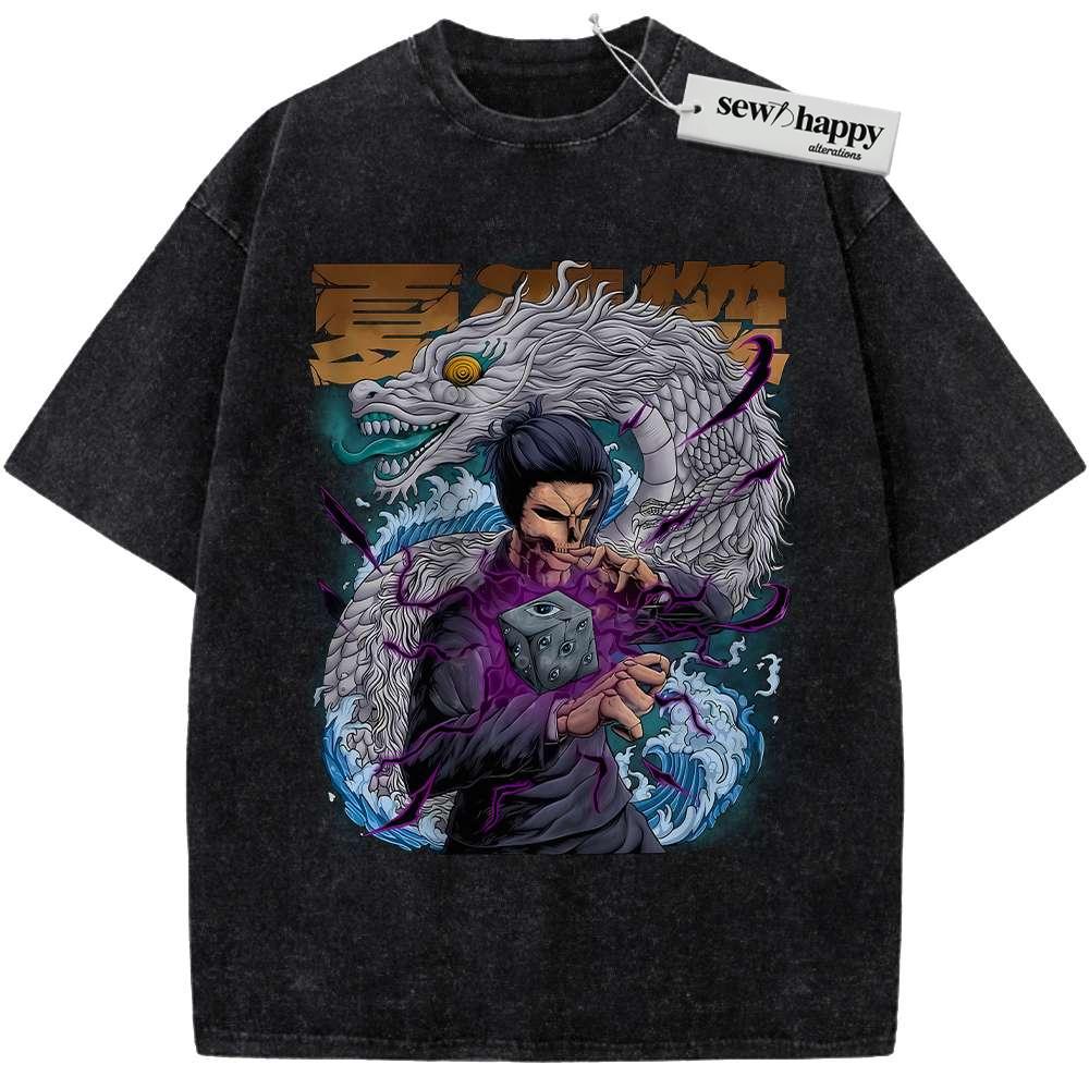 Wash Tee Suguru Geto Shirt, Jujutsu Kaisen Shirt, Anime Shirt, Vintage Tee