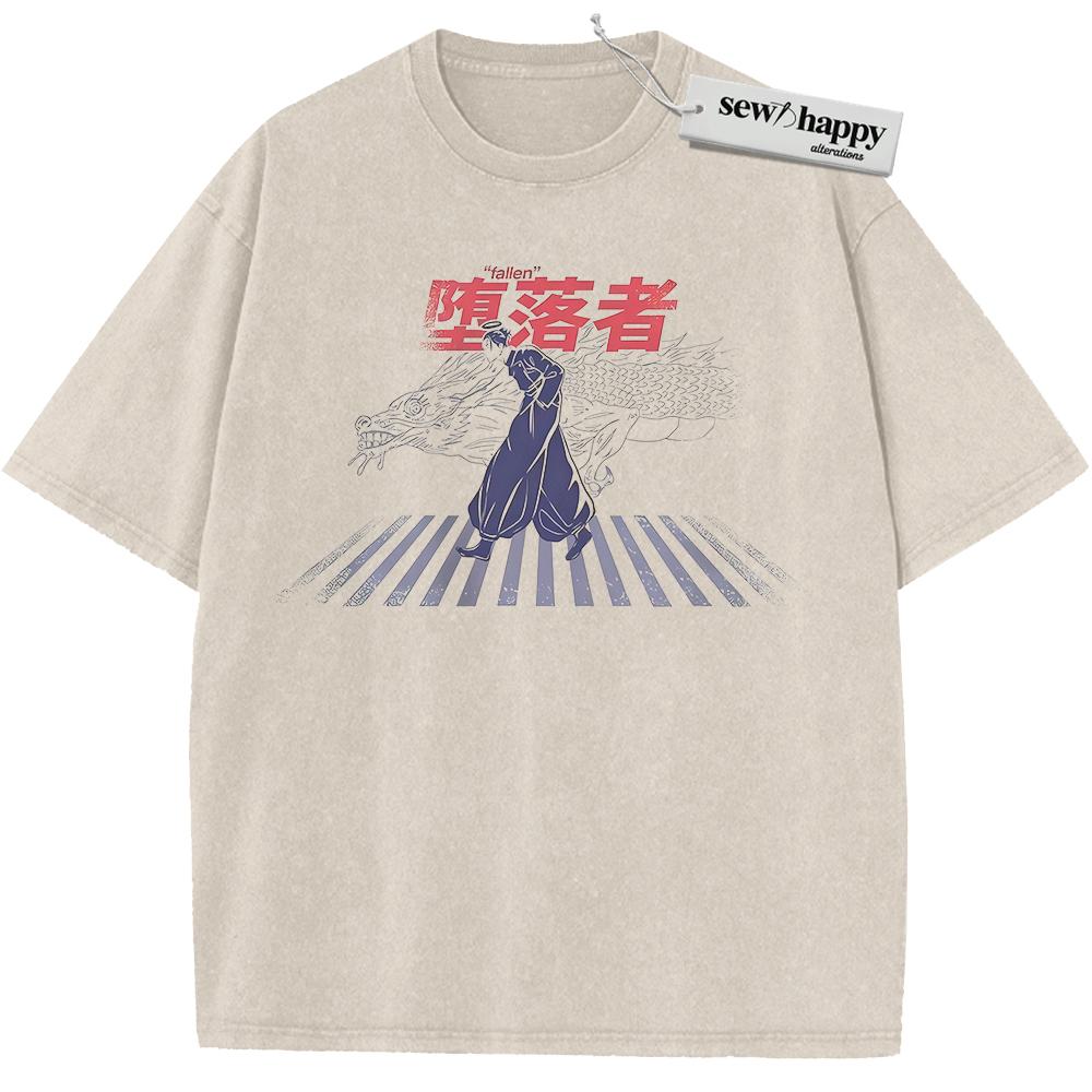 Wash Tee Suguru Geto Shirt, Jujutsu Kaisen Shirt, JJK Shirt, Anime Shirt, Vintage Tee