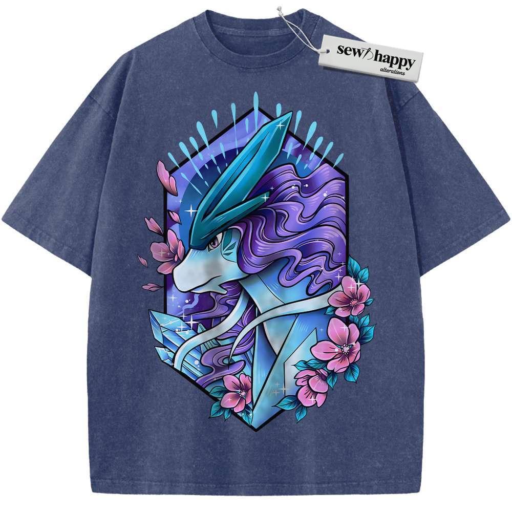 Wash Tee Suicune Shirt, Pokemon shirt, Anime Shirt, Vintage Tee Wash Tee Suicune Shirt, Pokemon shirt, Anime Shirt, Vintage Tee - Image 1