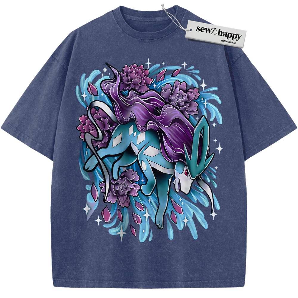 Wash Tee Suicune Shirt, Pokemon shirt, Anime Shirt, Vintage Tee