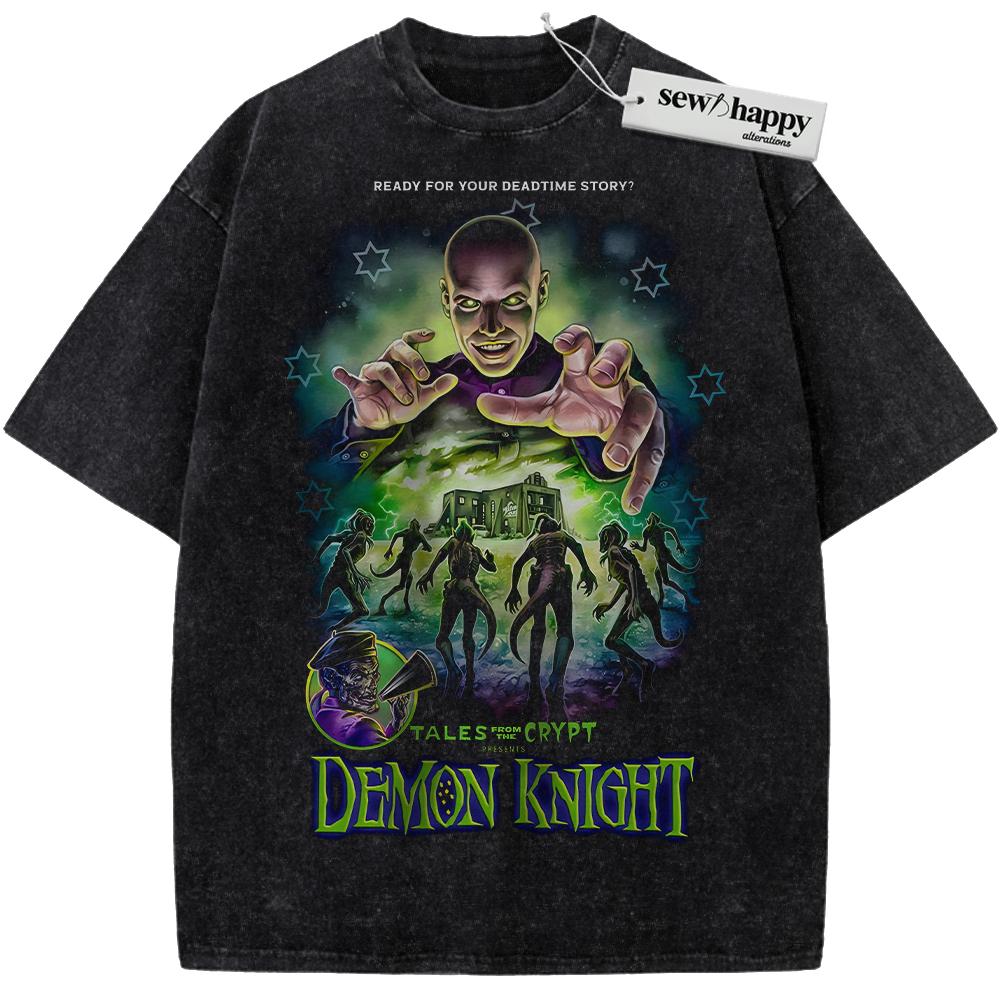 Wash Tee Tales from the Crypt: Demon Knight Shirt, Halloween Shirt, Horror Shirt, Vintage T-Shirt