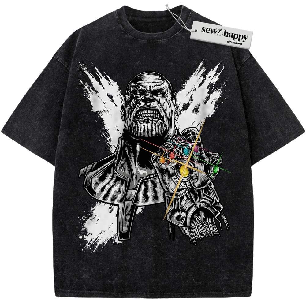 Wash Tee Thanos Shirt, Marvel Comics Shirt, Vintage T-Shirt