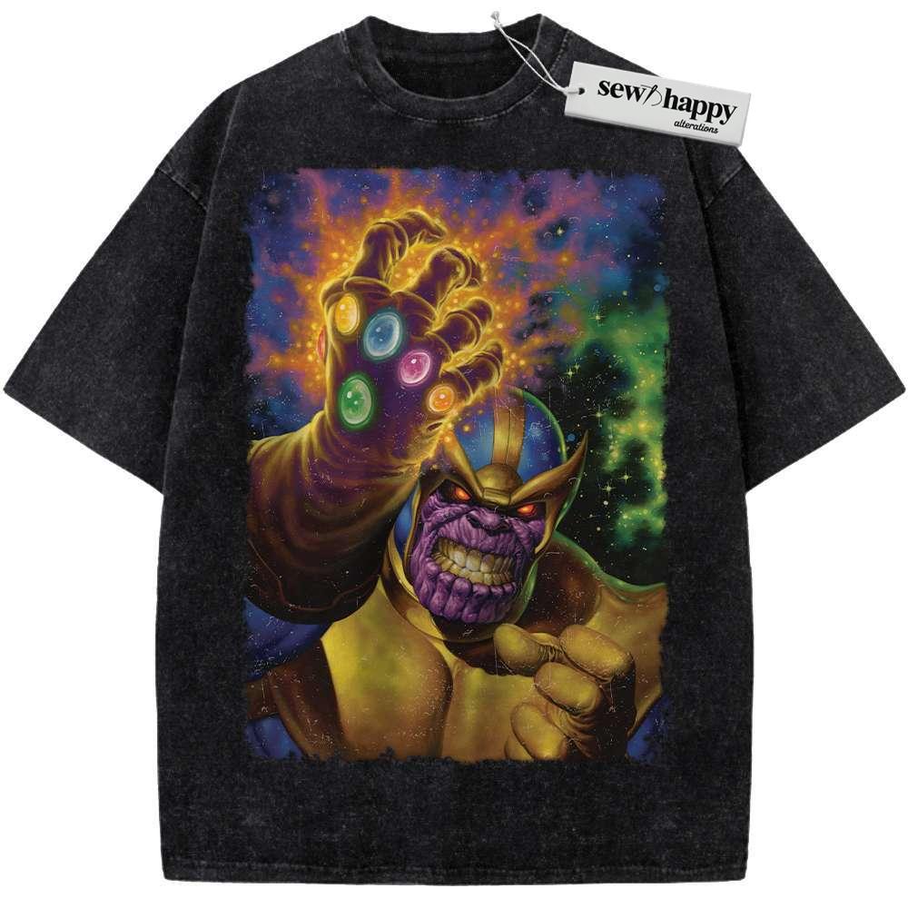 Wash Tee Thanos Shirt, Marvel Comics Shirt, Vintage Tee