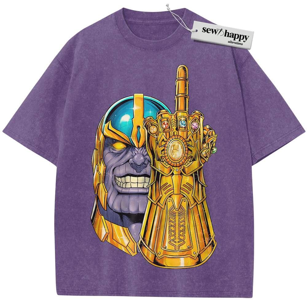 Wash Tee Thanos Shirt, Marvel Comics Shirt, Vintage Tee Wash Tee Thanos Shirt, Marvel Comics Shirt, Vintage Tee - Image 1