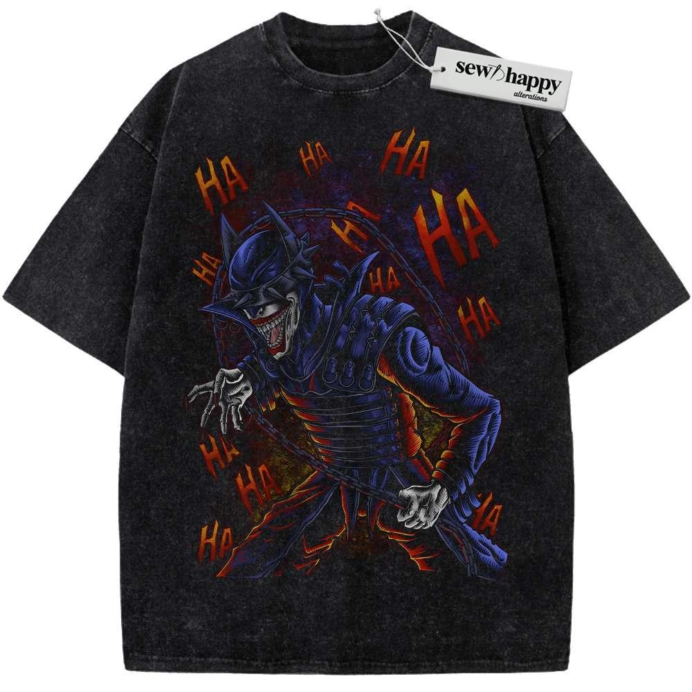 Wash Tee The Batman Who Laughs Shirt, Vintage Tee