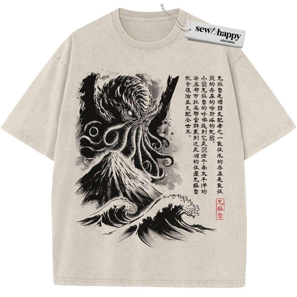 Wash Tee The Call of Cthulhu Shirt, Movie Shirt, Vintage T-Shirt