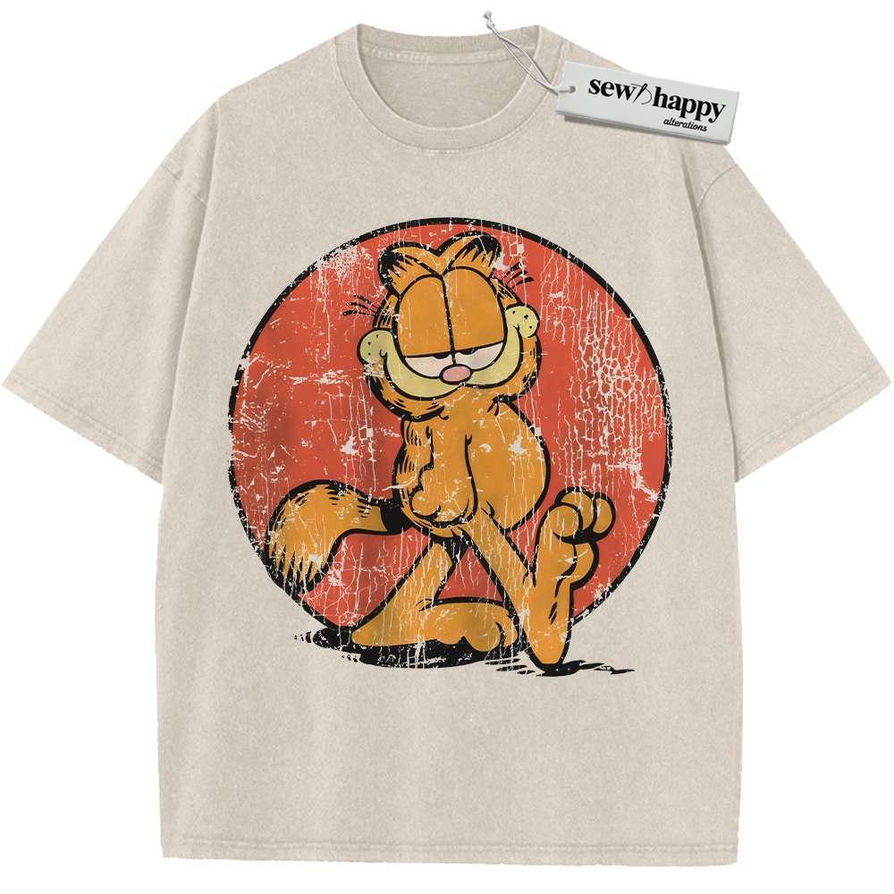 Wash Tee The Garfield Movie Shirt, Animated Shirt, Vintage Tee
