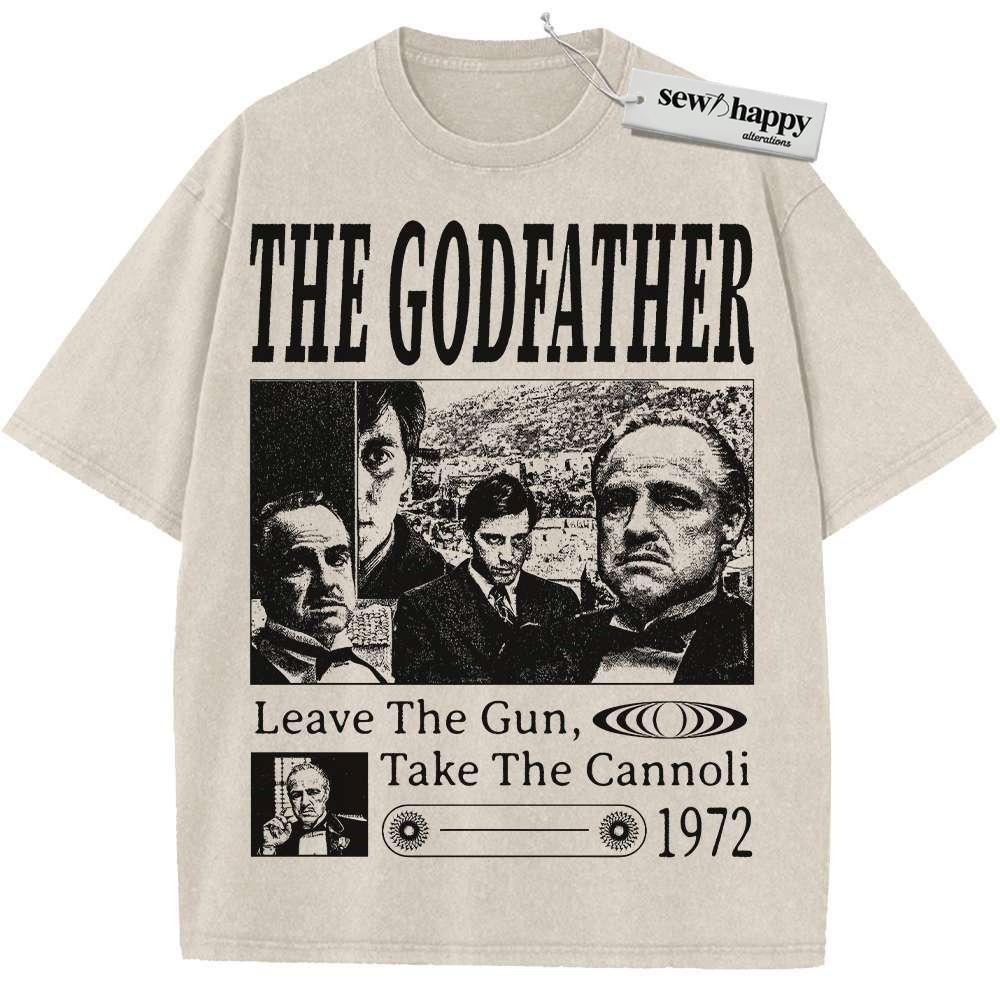 Wash Tee The Godfather Shirt, Movie Shirt, Vintage T-Shirt