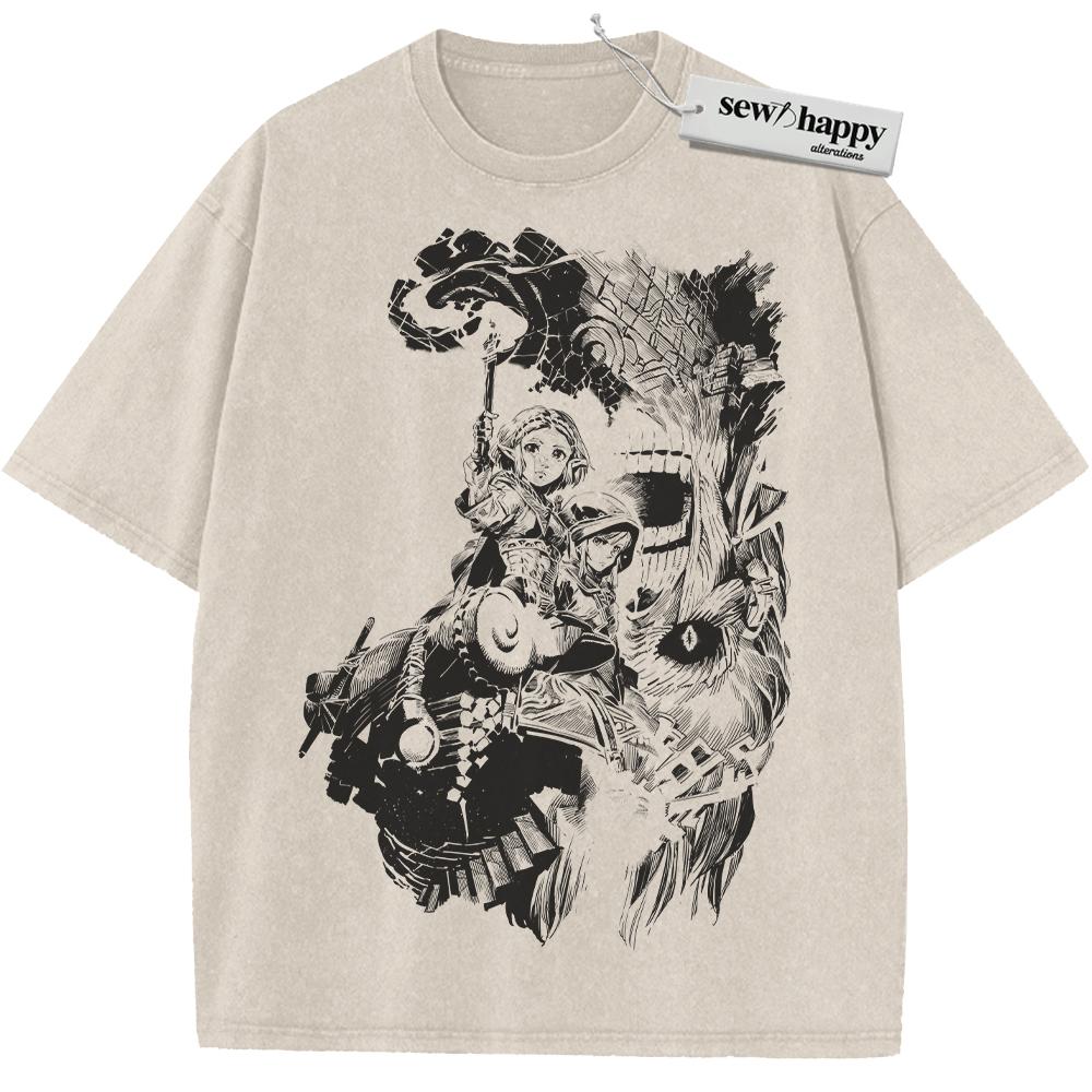 Wash Tee The Legend of Zelda: Tears of the Kingdom Shirt, Game Shirt, Vintage Tee
