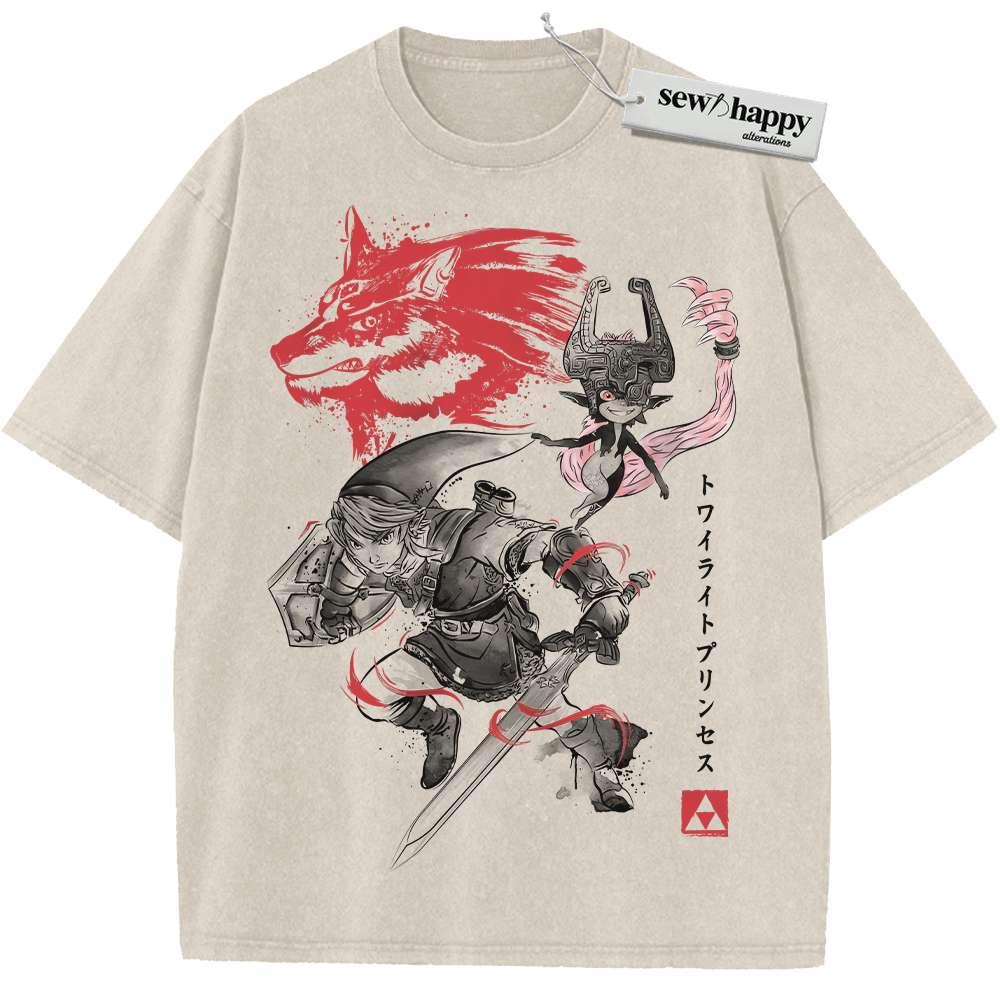 Wash Tee The Legend of Zelda: Twilight Princess Shirt, Game Shirt, Vintage T-Shirt