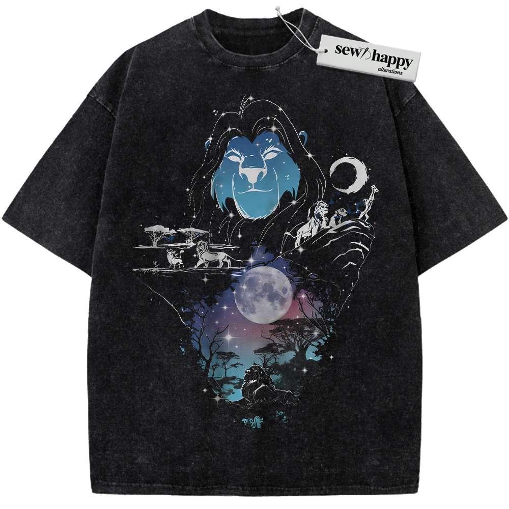 Wash Tee The Lion King Shirt, Animated Shirt, Vintage T-Shirt