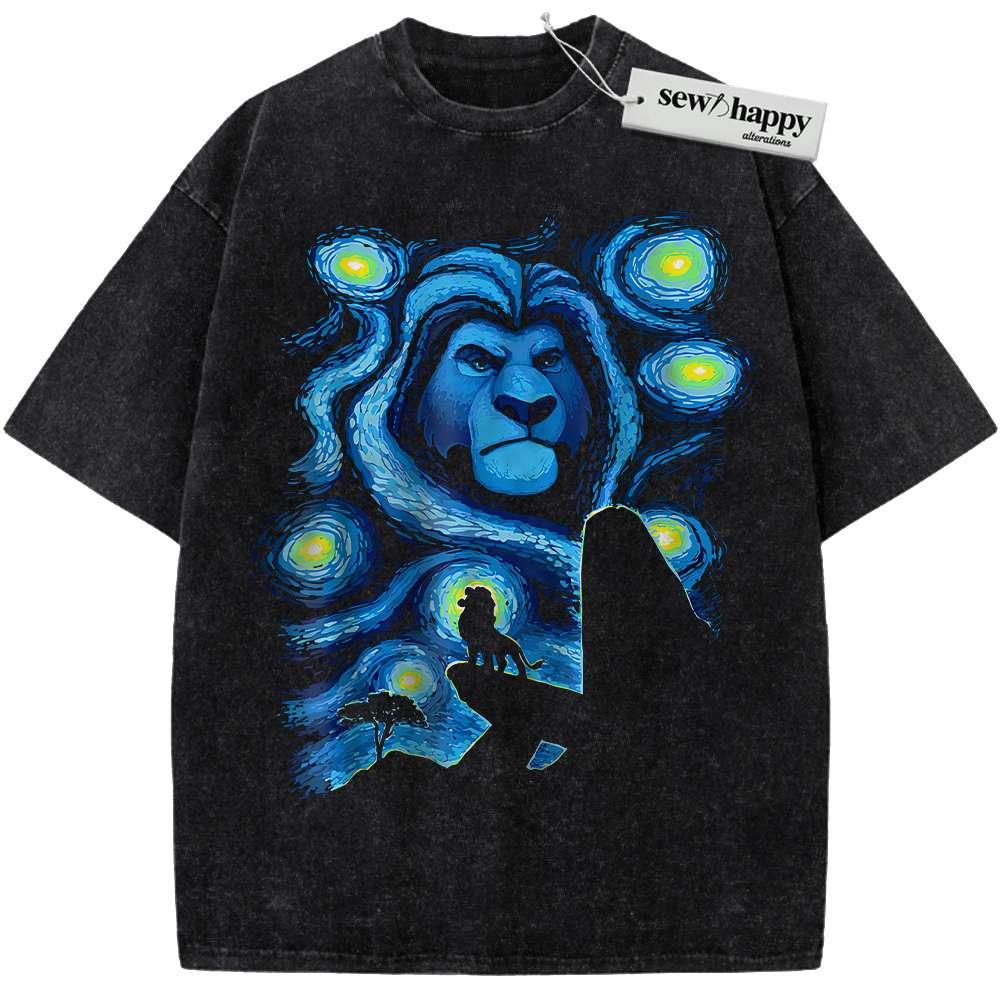 Wash Tee The Lion King Shirt, Animated Shirt, Vintage T-Shirt