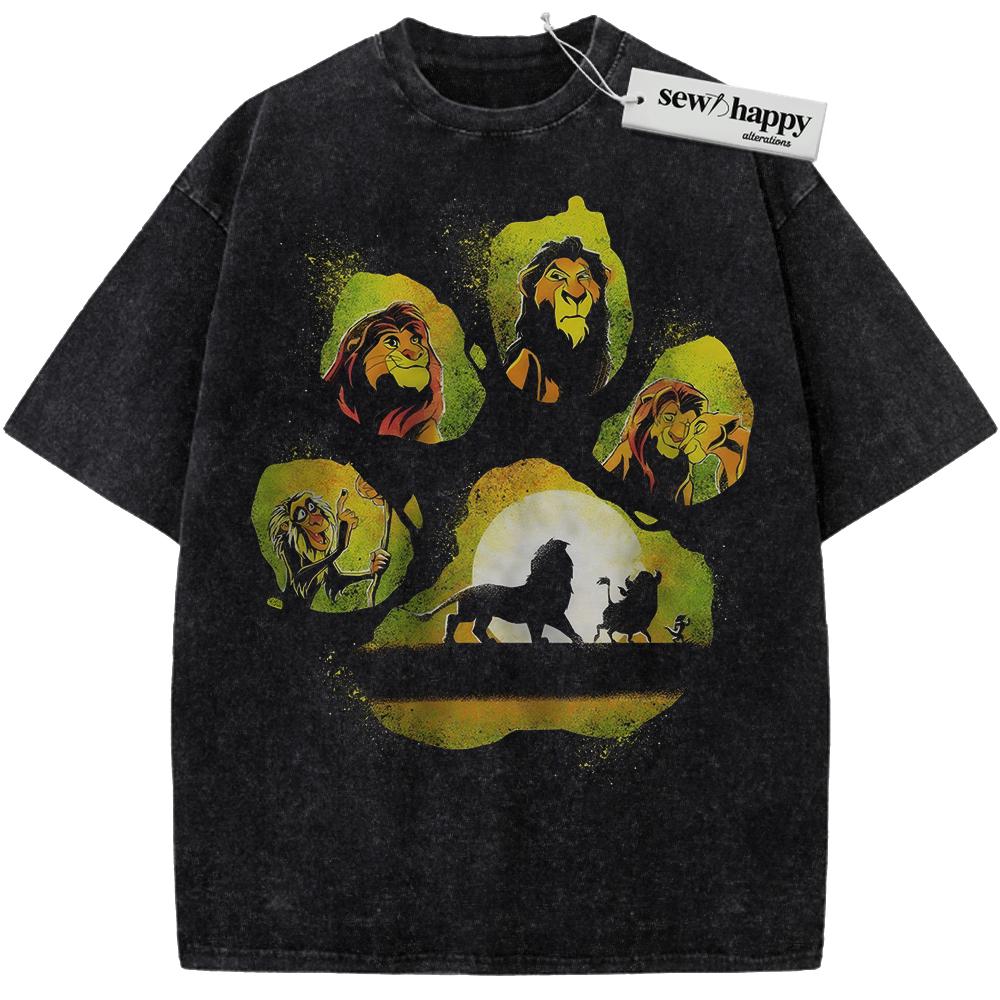 Wash Tee The Lion King Shirt, Animated Shirt, Vintage Tee
