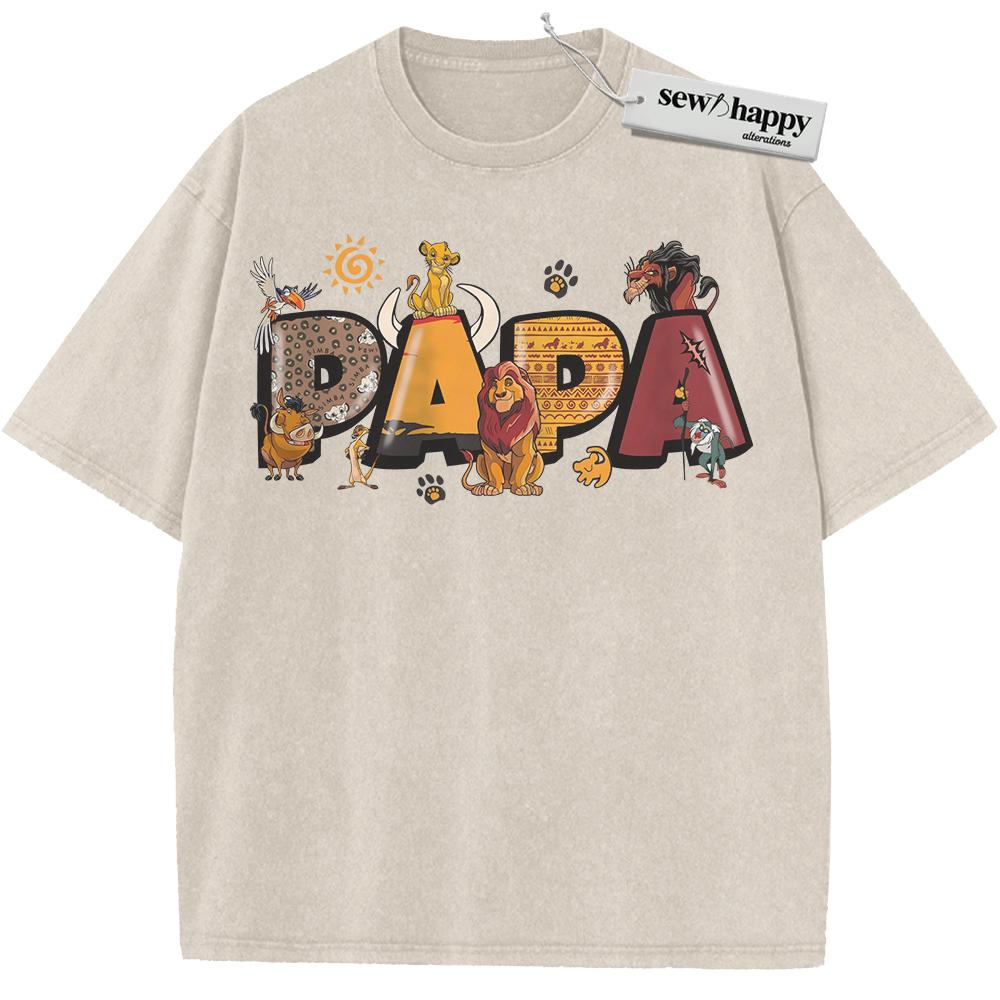 Wash Tee The Lion King Shirt, Father's Day Shirt, Animated Shirt, Vintage T-Shirt