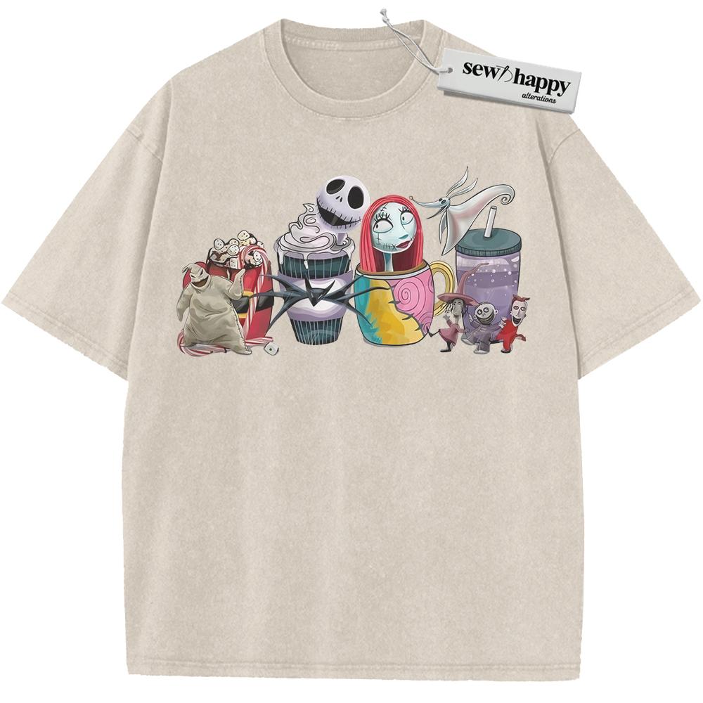 Wash Tee The Nightmare Before Christmas Shirt, Animated Shirt, Vintage T-Shirt