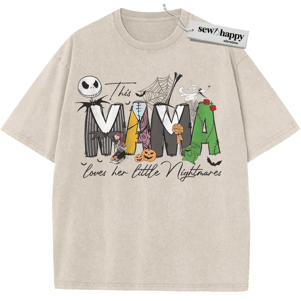 Wash Tee The Nightmare Before Christmas Shirt, Mother's Day Shirt, Animated Shirt, Vintage T-Shirt