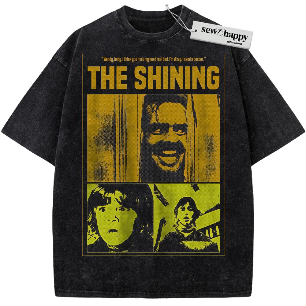 Wash Tee The Shining Shirt, Halloween Shirt, Horror Shirt, Vintage T-Shirt