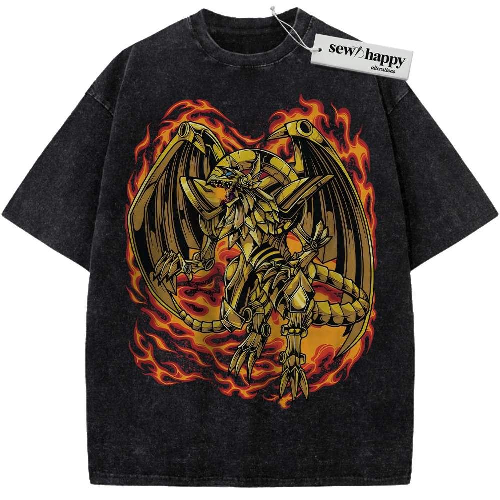 Wash Tee The Winged Dragon of Ra Shirt, Anime Shirt, Vintage T-Shirt