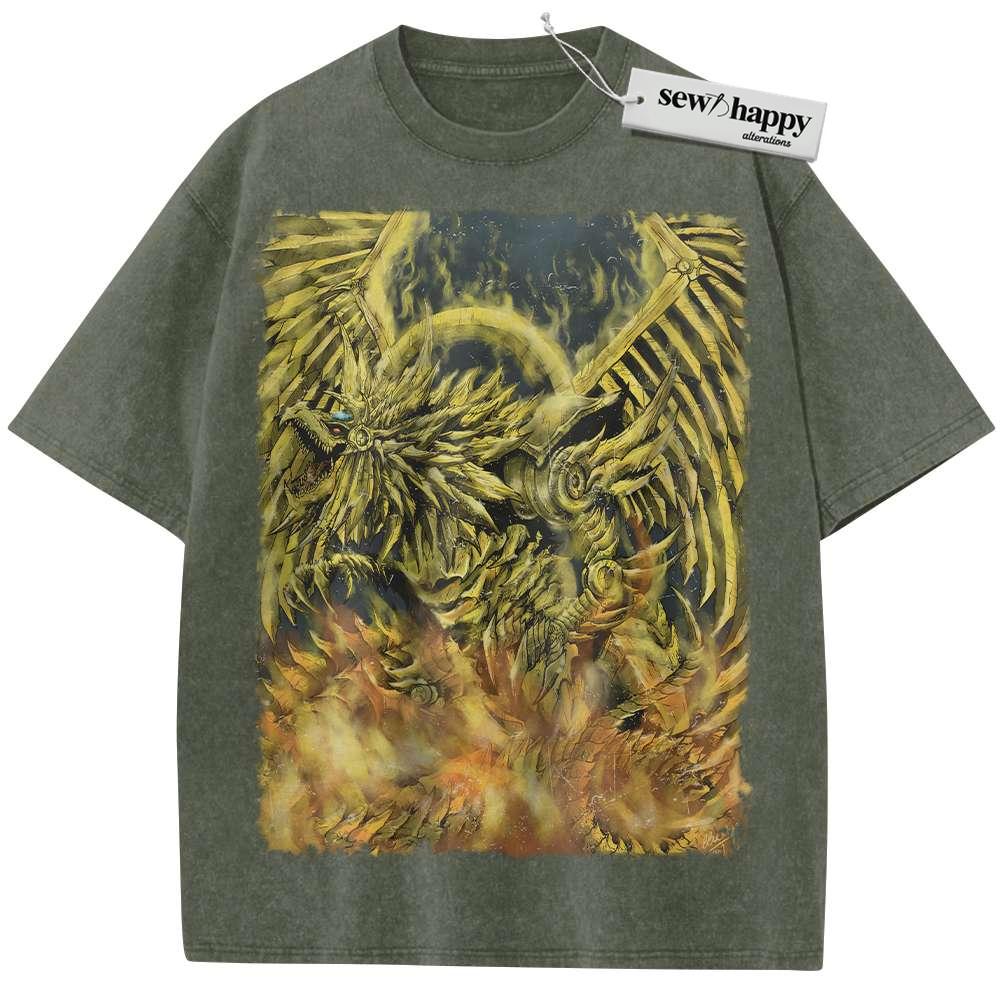 Wash Tee The Winged Dragon of Ra Shirt, Anime Shirt, Vintage Tee