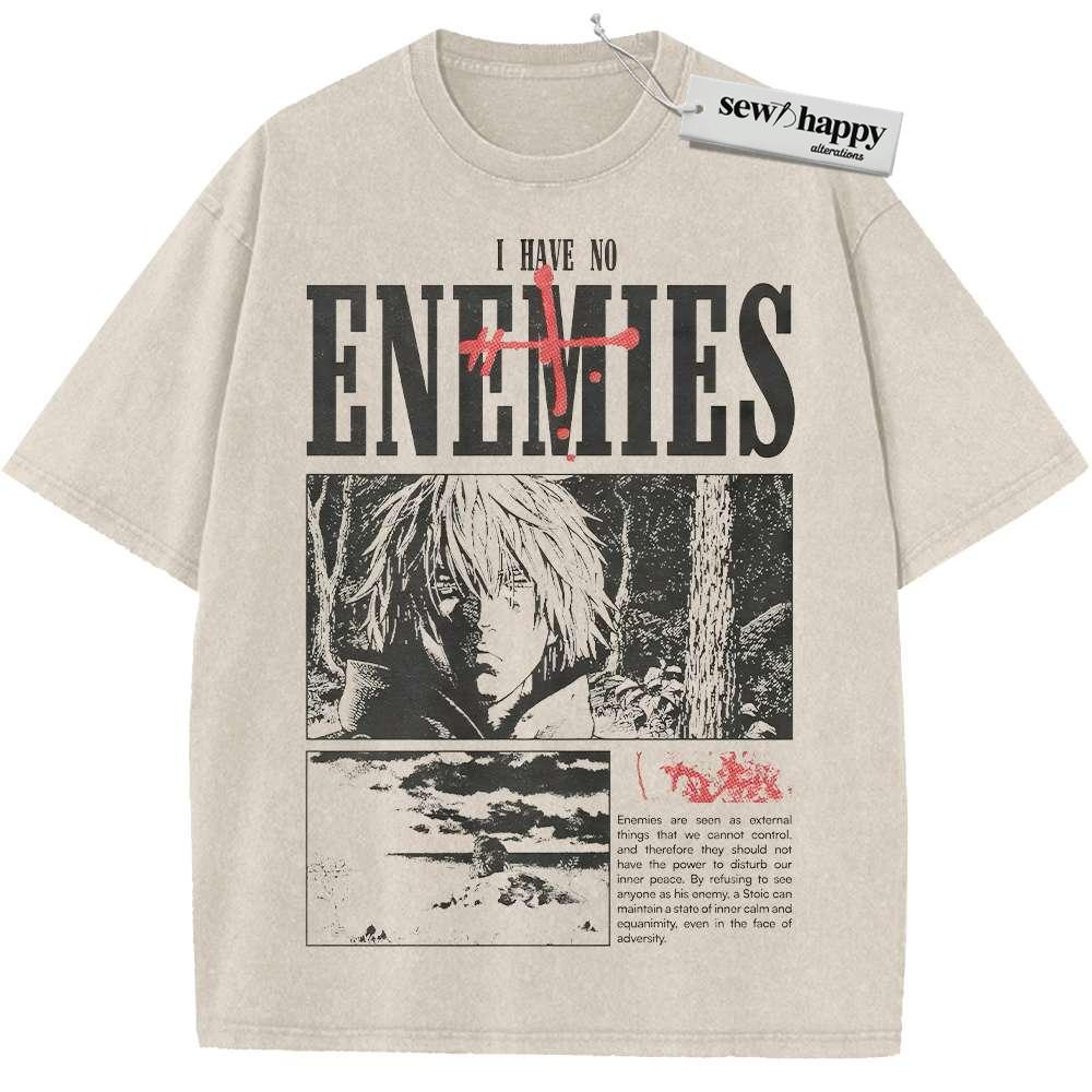 Wash Tee Thorfinn Shirt, Vinland Saga Shirt, Anime Shirt, Vintage Tee