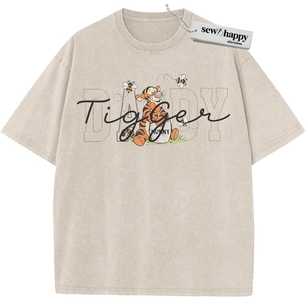 Wash Tee Tigger Shirt, Winnie-the-Pooh Shirt, Father's Day Shirt, Animated Shirt, Vintage T-Shirt