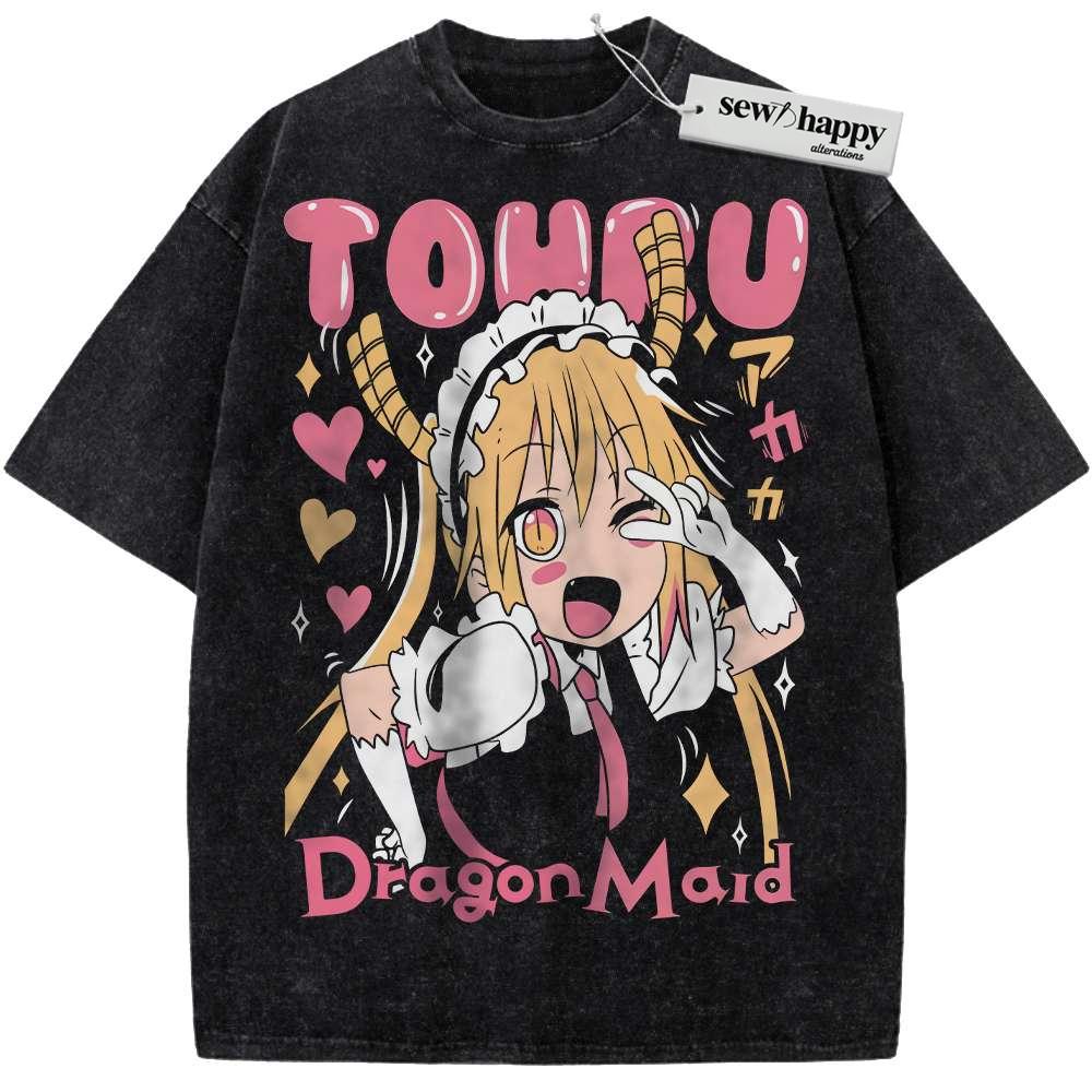 Wash Tee Tohru Shirt, Miss Kobayashi's Dragon Maid Shirt, Anime Shirt, Vintage T-Shirt