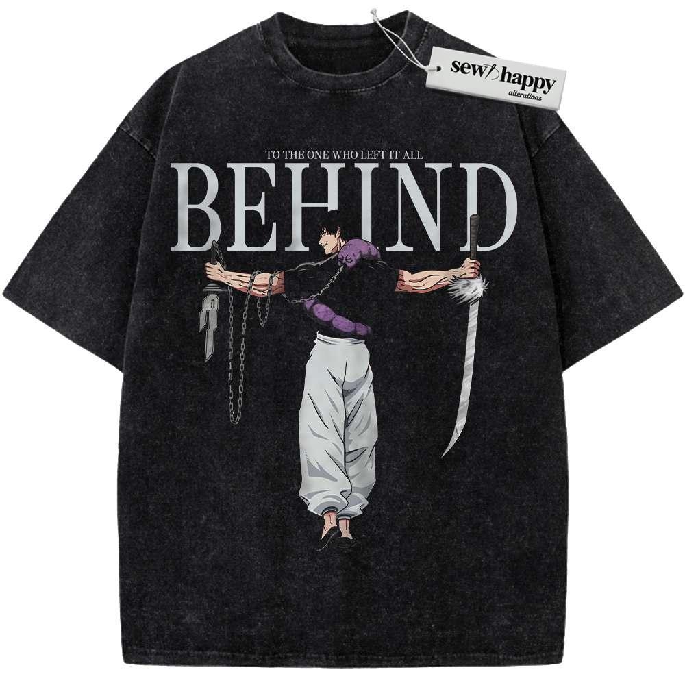 Wash Tee Toji Fushiguro Shirt, Jujutsu Kaisen Shirt, Anime Shirt, Vintage T-Shirt