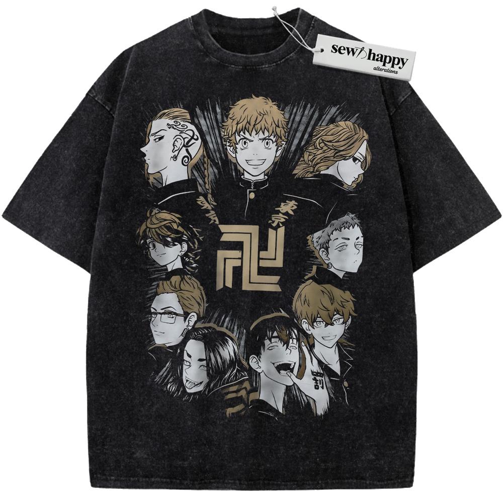 Wash Tee Tokyo Revengers Shirt, Anime Shirt, Vintage T-Shirt