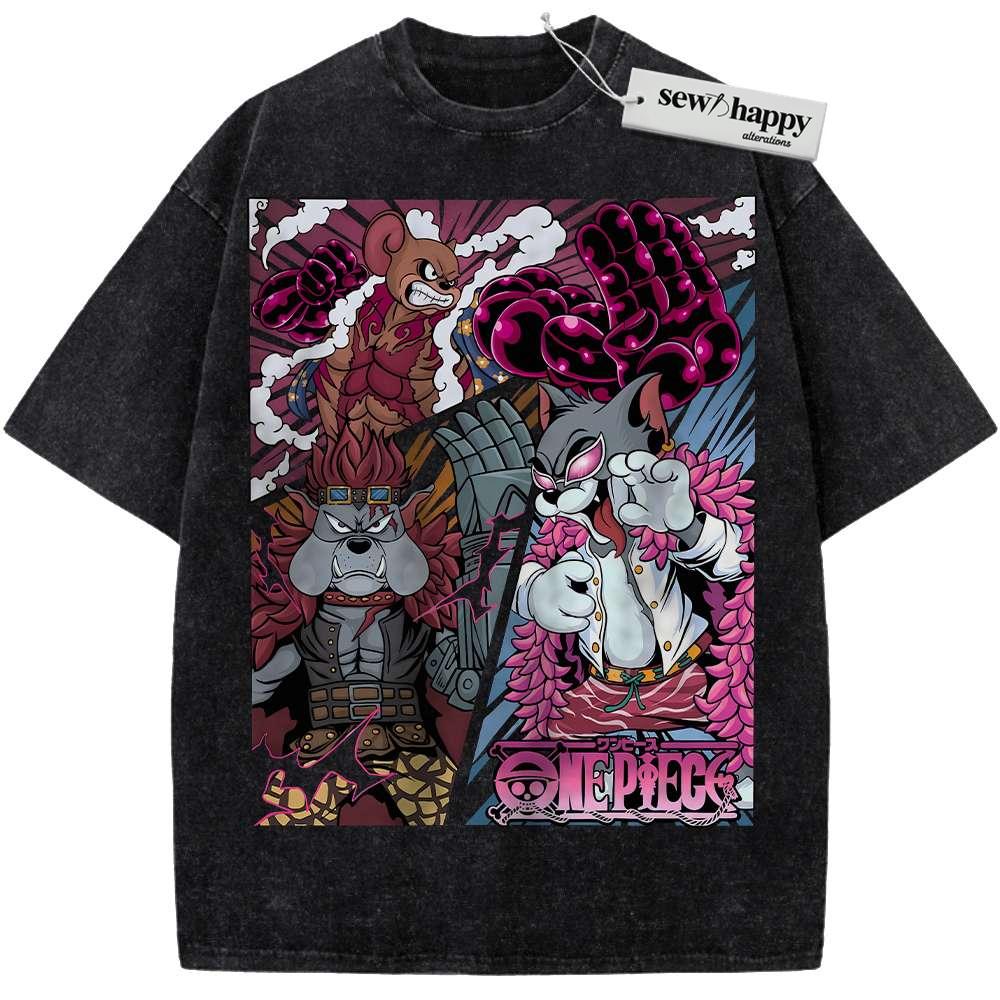 Wash Tee Tom and Jerry Shirt, Animated Shirt, Vintage T-Shirt Wash Tee Tom and Jerry Shirt, Animated Shirt, Vintage T-Shirt - Image 1