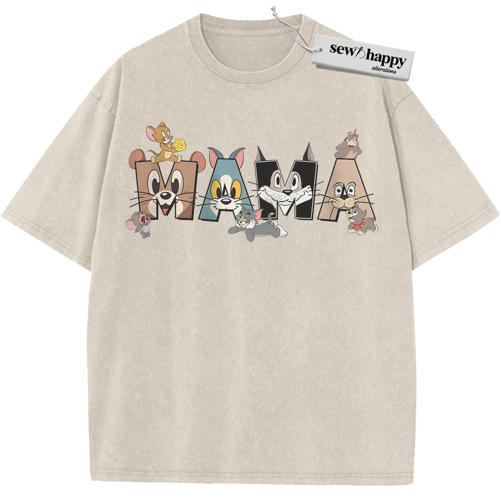 Wash Tee Tom and Jerry Shirt, Mother's Day Shirt, Animated Shirt, Vintage T-Shirt