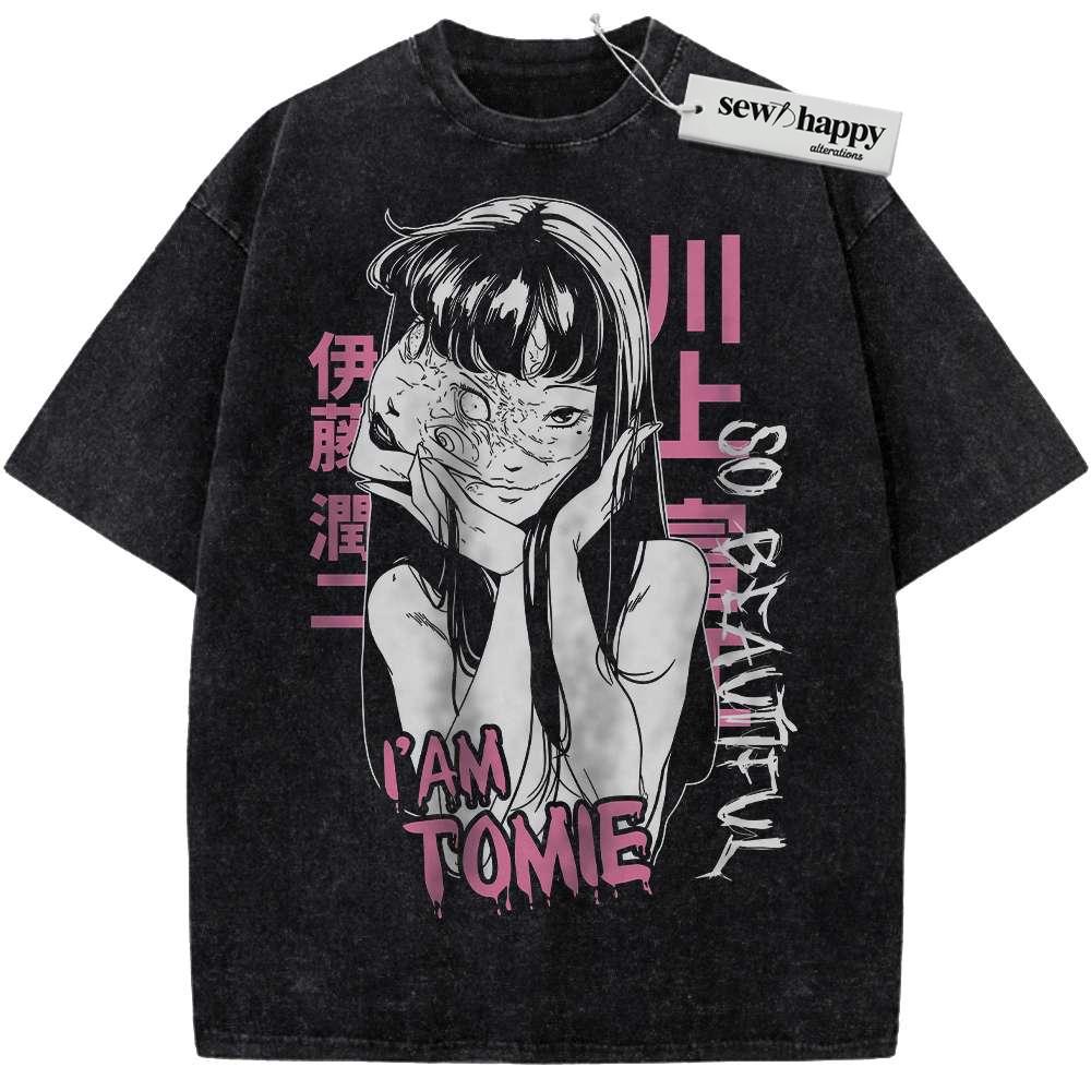 Wash Tee Tomie Kawakami Shirt, Junji Ito Shirt, Halloween Shirt, Anime Shirt, Vintage Tee
