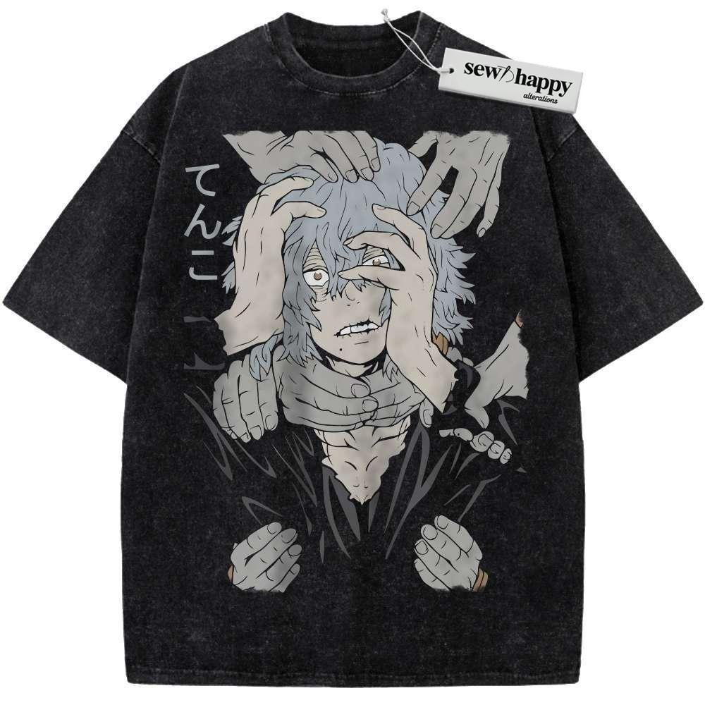 Wash Tee Tomura Shigaraki Shirt, MHA Shirt, Anime Shirt, Vintage T-Shirt